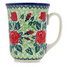 Polish Pottery Bistro Mug Rose Princess UNIKAT