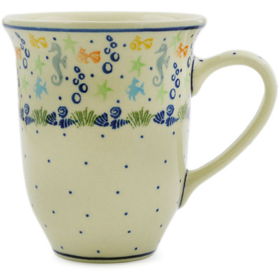 Polish Pottery Bistro Mug Seaside Splendor