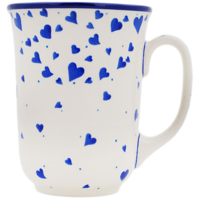 Polish Pottery Bistro Mug Sending Love
