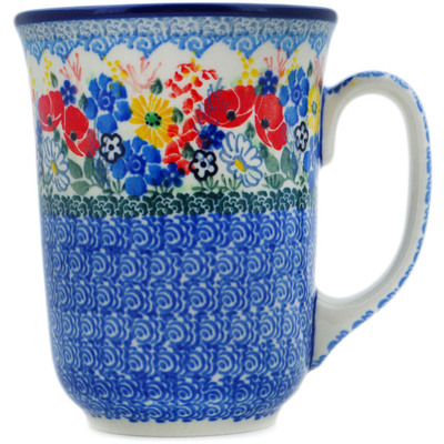 Polish Pottery Bistro Mug Serendipity UNIKAT