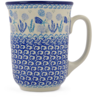 Polish Pottery Bistro Mug Shells And Reefs