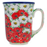 Polish Pottery Bistro Mug Spring Blossom Harmony UNIKAT
