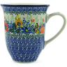 Polish Pottery Bistro Mug Spring Butterfly UNIKAT
