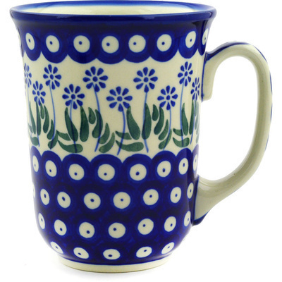 Polish Pottery Bistro Mug Springing Calendulas