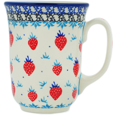 Polish Pottery Bistro Mug Strawberry Sweetness