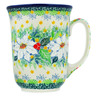 Polish Pottery Bistro Mug Twinkle Stars UNIKAT