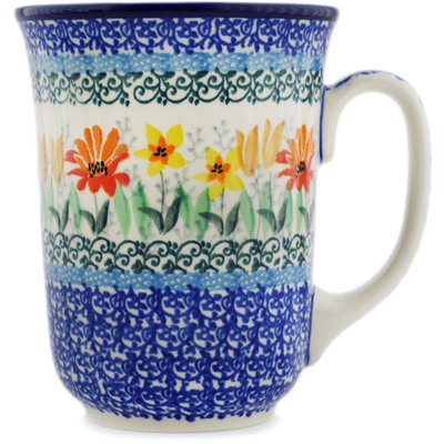 Polish Pottery Bistro Mug UNIKAT