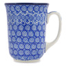 Polish Pottery Bistro Mug Wagon Wheel