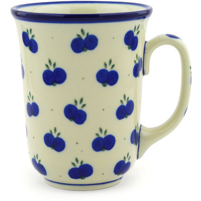 Polish Pottery Bistro Mug Wild Blueberry