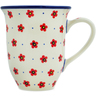 Polish Pottery Bistro Mug Wildflower Burst