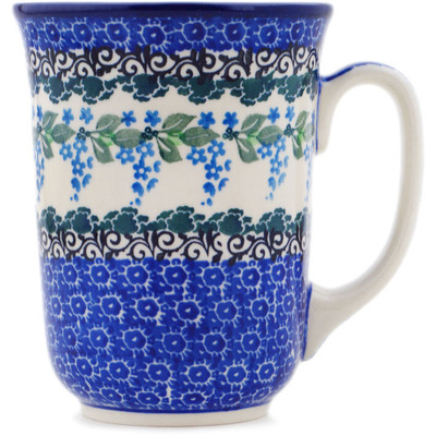 Polish Pottery Bistro Mug Wisteria