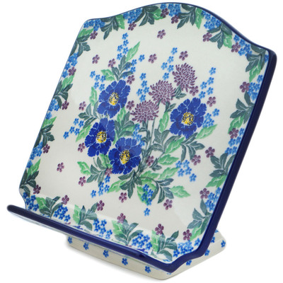 Polish Pottery Book Stand 9&quot; Byzantium Bliss UNIKAT