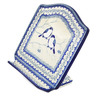 Polish Pottery Book Stand 9&quot; Waiting Birds UNIKAT