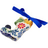 Polish Pottery Boot Ornament 2 oz Last Summer Flowers