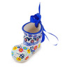 Polish Pottery Boot Ornament 3 oz Primary Spring UNIKAT