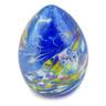 Glass Borowski Hand-blown Glass Egg Figurine Blue
