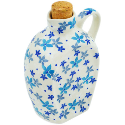 Polish Pottery Bottle 19 oz Blossoms In The Frost