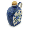 Polish Pottery Bottle 19 oz Blue Poppies