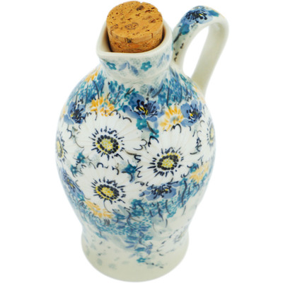 Polish Pottery Bottle 19 oz Elegance UNIKAT