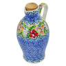 Polish Pottery Bottle 19 oz Petal Dance UNIKAT