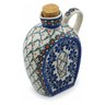 Polish Pottery Bottle 19 oz Primrose Trellis