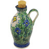 Polish Pottery Bottle 19 oz Spring Garden UNIKAT