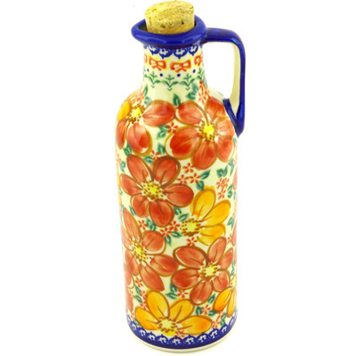 Polish Pottery Bottle 22 oz UNIKAT