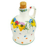 Polish Pottery Bottle 24 oz Pretty Pansy UNIKAT