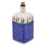 Polish Pottery Bottle 333 oz Spring Flowers