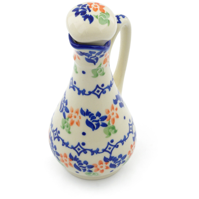 Polish Pottery Bottle 5 oz Diamond Daisy