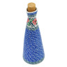 Polish Pottery Bottle 7 oz Red Pansy