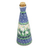 Polish Pottery Bottle 7 oz Snowdrops UNIKAT