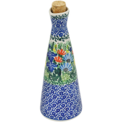 Polish Pottery Bottle 7 oz Wild Flower Lake UNIKAT