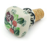 Polish Pottery Bottle Stopper 2&quot; Berry Garland