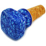 Polish Pottery Bottle Stopper 2&quot; Deep Into The Blue Sea