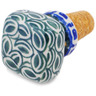 Polish Pottery Bottle Stopper 2&quot; Forest Tranquility