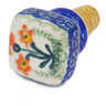 Polish Pottery Bottle Stopper 2&quot; Peach Spring Daisy