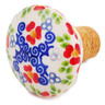 Polish Pottery Bottle Stopper 2&quot; Red Chains UNIKAT