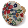 Polish Pottery Bottle Stopper 2&quot; Summer Bouquet UNIKAT