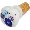 Polish Pottery Bottle Stopper 2&quot; The Floral Wish