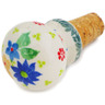 Polish Pottery Bottle Stopper 3&quot; Wreath Of Life UNIKAT
