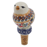 Polish Pottery Bottle Stopper 4&quot; Summer Bouquet UNIKAT