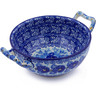 Polish Pottery Bouillon Cup 10 oz Deep Winter UNIKAT