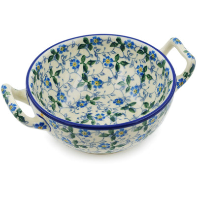 Polish Pottery Bouillon Cup 10 oz Summer Wind