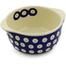 Polish Pottery Bouillon Cup 11 oz Blue Eyed Peacock