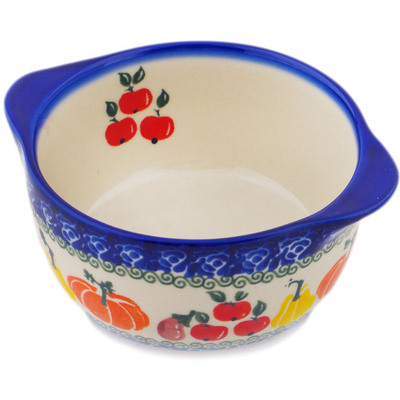 Polish Pottery Bouillon Cup 11 oz Fresh Vegetable Garden