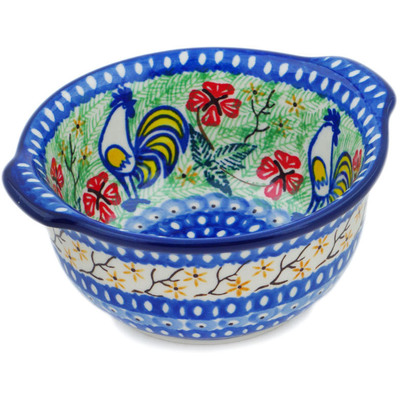 Polish Pottery Bouillon Cup 11 oz Rise And Shine UNIKAT