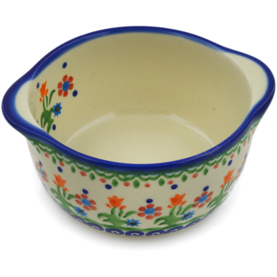 Polish Pottery Bouillon Cup 11 oz Spring Flowers