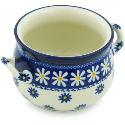 Polish Pottery Bouillon Cup 12 oz Asters And Daisies