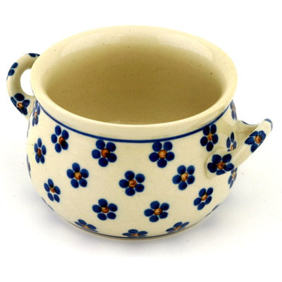 Polish Pottery Bouillon Cup 12 oz Daisy Dots